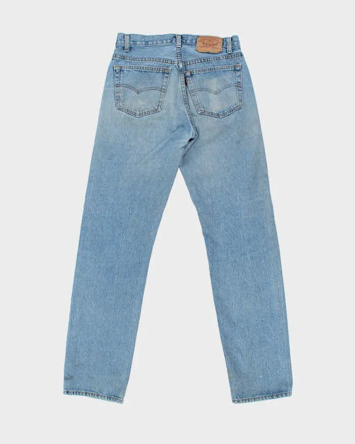 Vintage 1991 Levi's 501 Batwing Tag Made In USA Distressed Denim Straight Leg Jeans - W30 L33 sold by Rokit product image thumbnail 2
