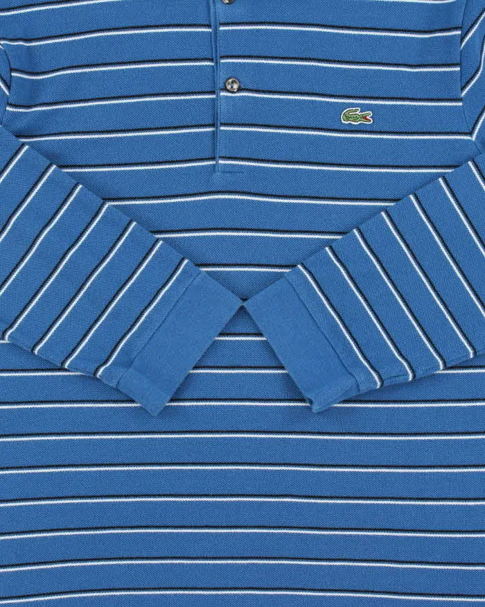 Vintage Y2K 00s Lacoste Striped Long Sleeve Polo Shirt - M sold by Rokit product image thumbnail 4