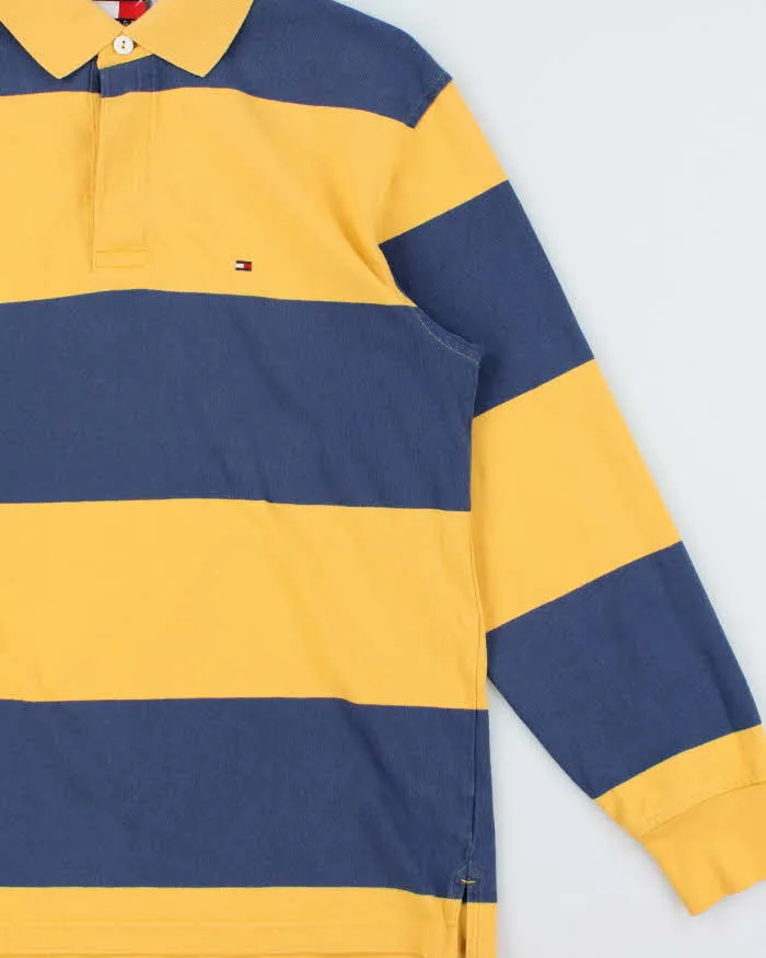 Vintage Y2K 00s Tommy Hilfiger Striped Long Sleeve Polo Shirt - M sold by Rokit product image thumbnail 3