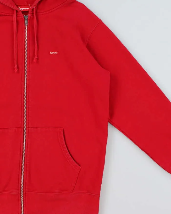 SS2018 Supreme Small Box Logo Heavyweight Zip-Up Hoodie - L sold by Rokit product image thumbnail 3