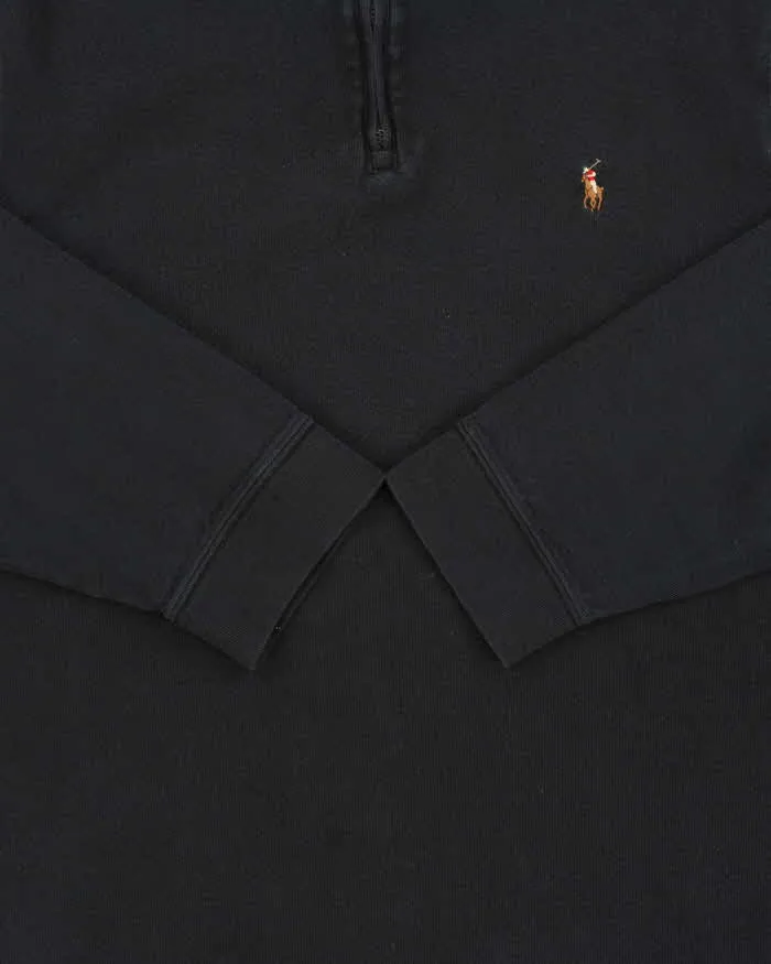 Vintage Polo Ralph Lauren Estate Rib Quarter-Zip Sweatshirt - L sold by Rokit product image thumbnail 4