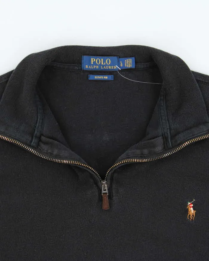 Vintage Polo Ralph Lauren Estate Rib Quarter-Zip Sweatshirt - L sold by Rokit product image thumbnail 5