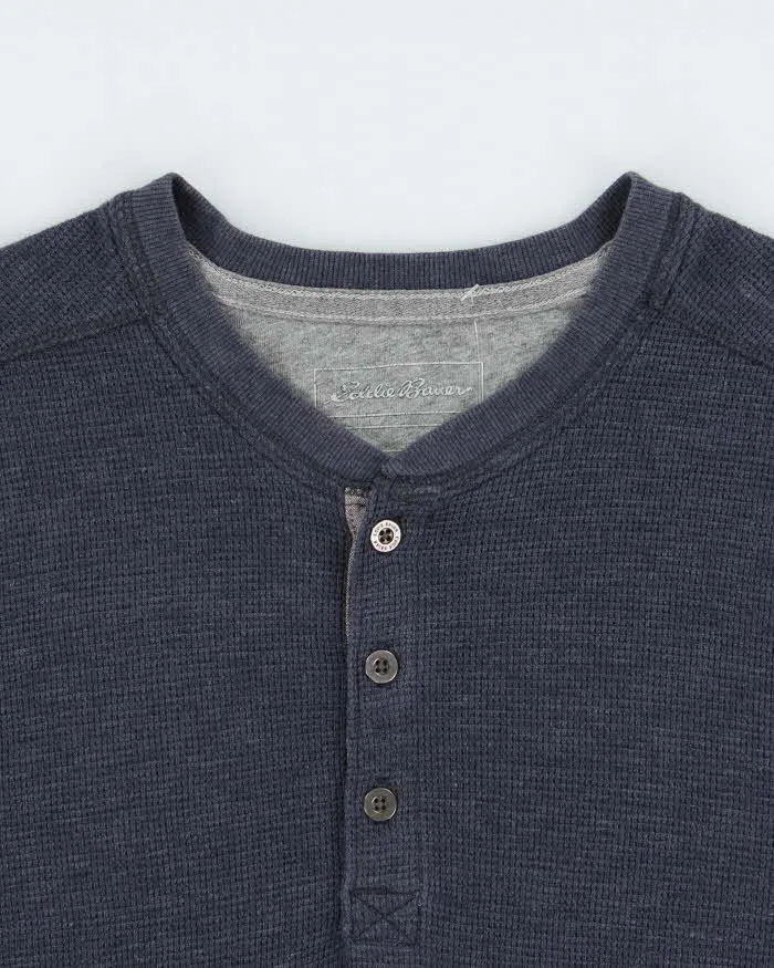 Vintage Eddie Bauer Heavyweight Long Sleeve Henley Waffle T-Shirt - L sold by Rokit product image thumbnail 5