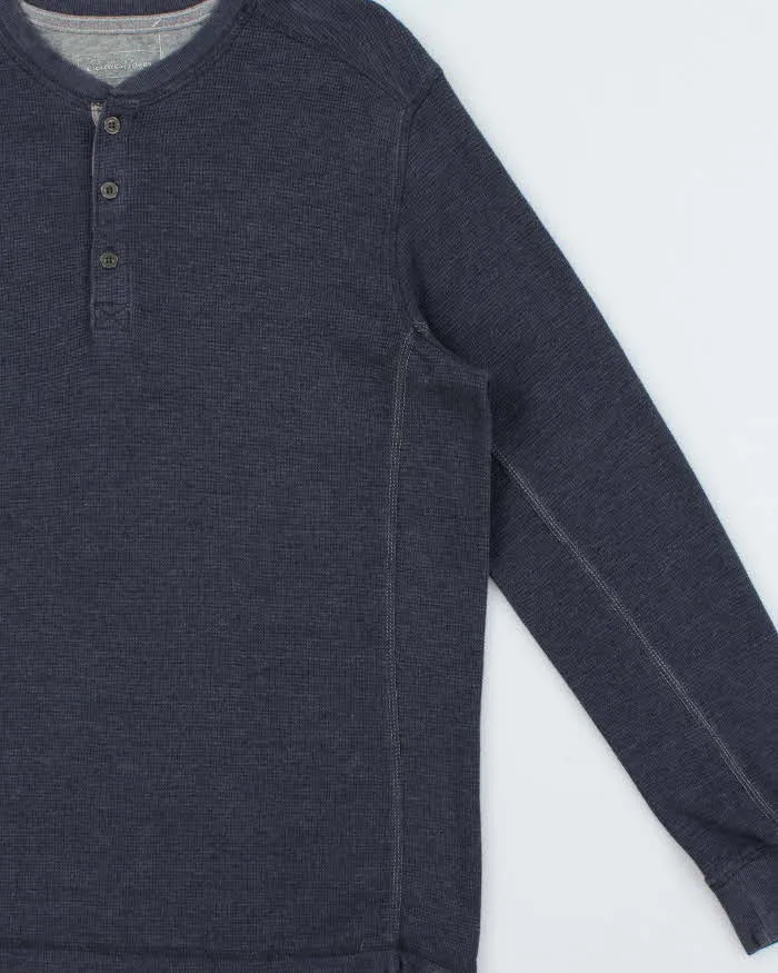 Vintage Eddie Bauer Heavyweight Long Sleeve Henley Waffle T-Shirt - L sold by Rokit product image thumbnail 3
