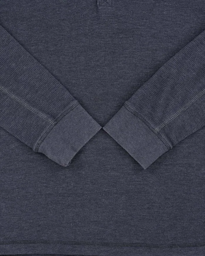 Vintage Eddie Bauer Heavyweight Long Sleeve Henley Waffle T-Shirt - L sold by Rokit product image thumbnail 4