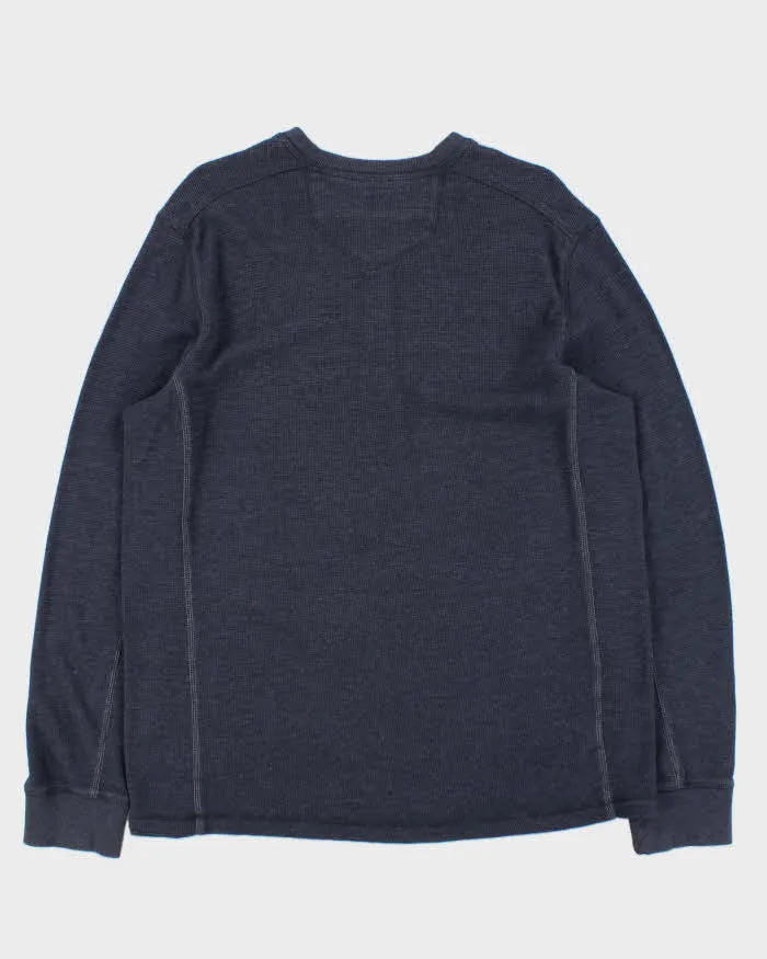 Vintage Eddie Bauer Heavyweight Long Sleeve Henley Waffle T-Shirt - L sold by Rokit product image thumbnail 2