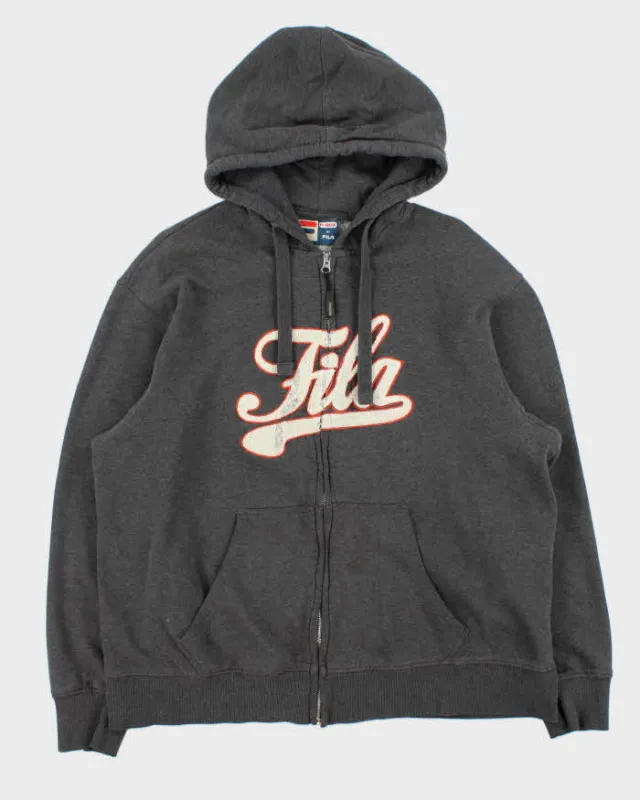 Vintage Y2K 00s Fila F-Box Full-Zip Hoodie - XL sold by Rokit