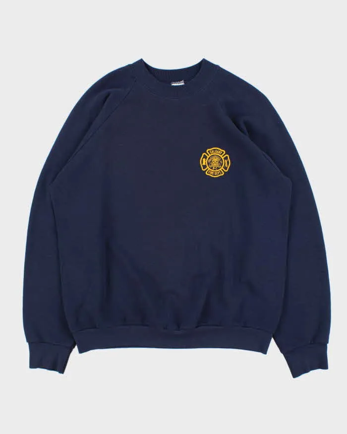 Vintage 1990s Calgary Fire Dept. Rescue Crewneck Sweatshirt - XL sold by Rokit