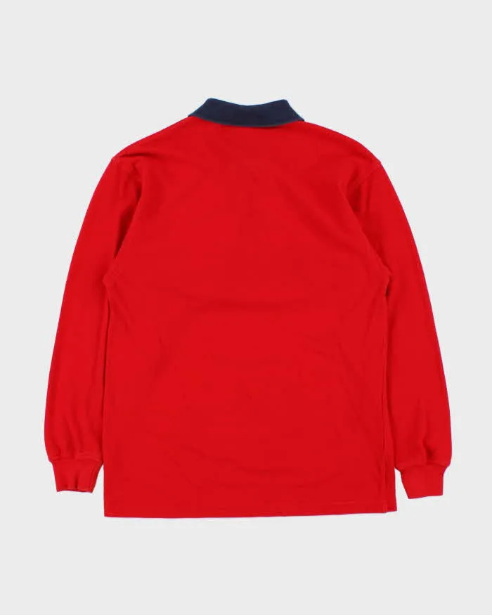 Vintage Y2K 00s Tommy Hilfiger Striped Long Sleeve Polo Shirt - M sold by Rokit product image thumbnail 2