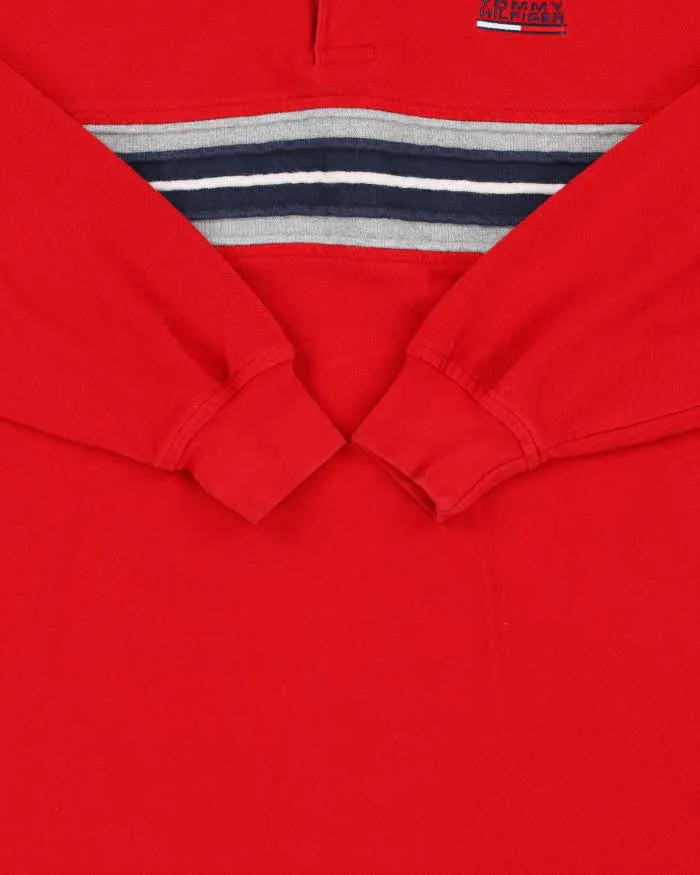 Vintage Y2K 00s Tommy Hilfiger Striped Long Sleeve Polo Shirt - M sold by Rokit product image thumbnail 4