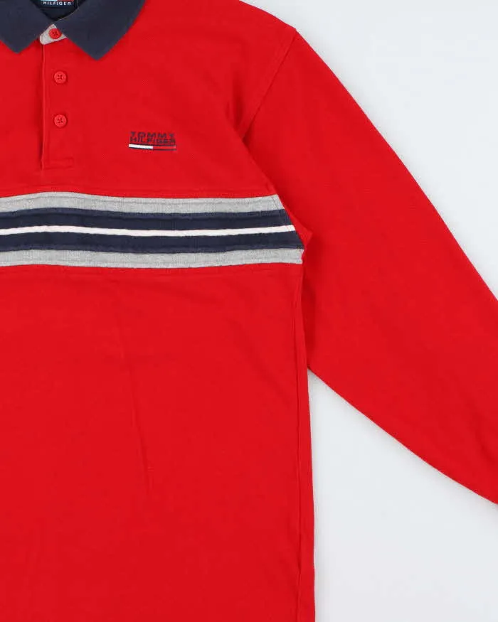 Vintage Y2K 00s Tommy Hilfiger Striped Long Sleeve Polo Shirt - M sold by Rokit product image thumbnail 3