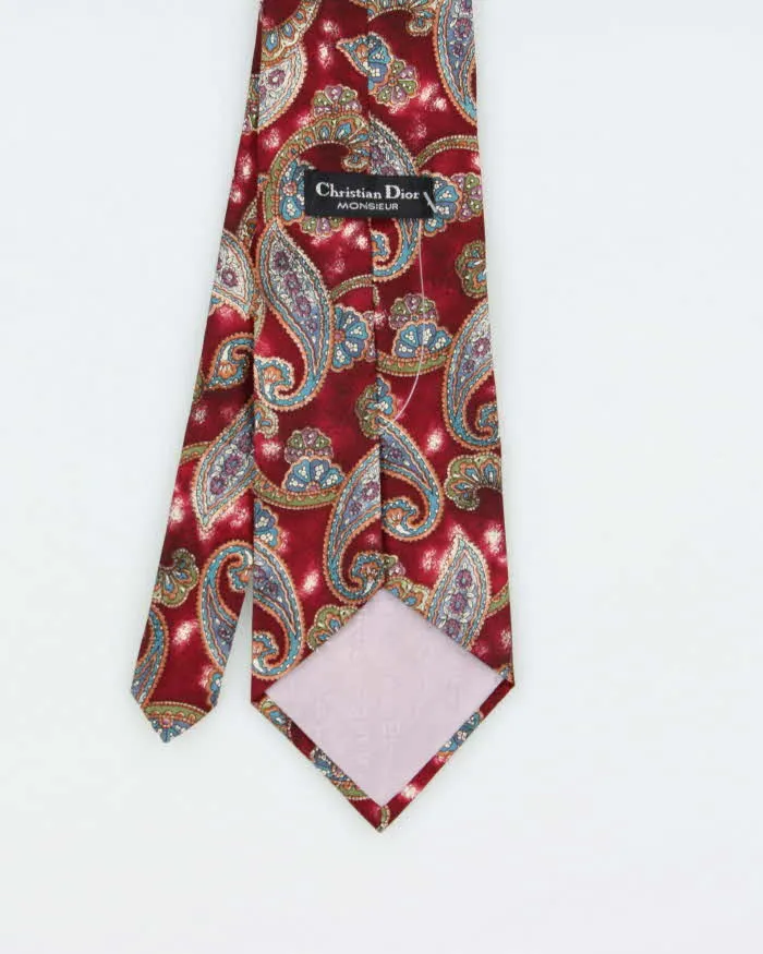 Vintage 1980s Christian Dior Paisley Silk Tie sold by Rokit product image thumbnail 3