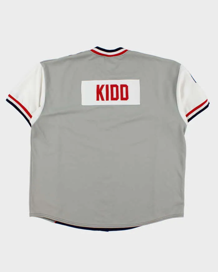 Vintage 2002 Majestic Made In USA New Jersey Jets Jason Kidd NBA Eastern Conference Warm Up Basketball Jersey - XL sold by Rokit product image thumbnail 2