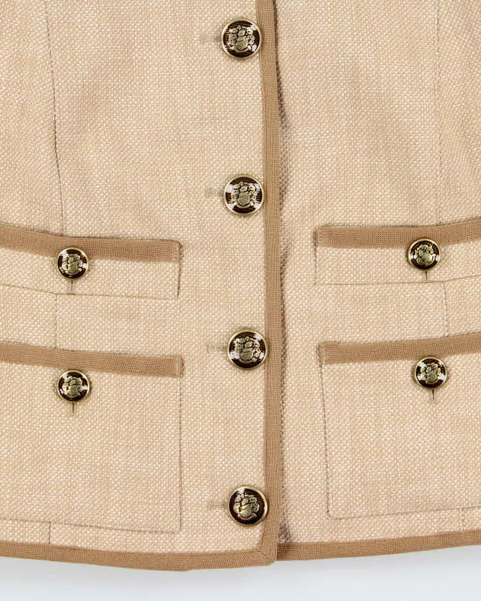 Vintage Veronica Beard Made In USA Women's 'Charisse' Hessian Cropped Blazer - M sold by Rokit product image thumbnail 4