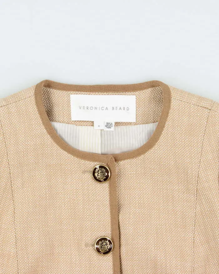 Vintage Veronica Beard Made In USA Women's 'Charisse' Hessian Cropped Blazer - M sold by Rokit product image thumbnail 3