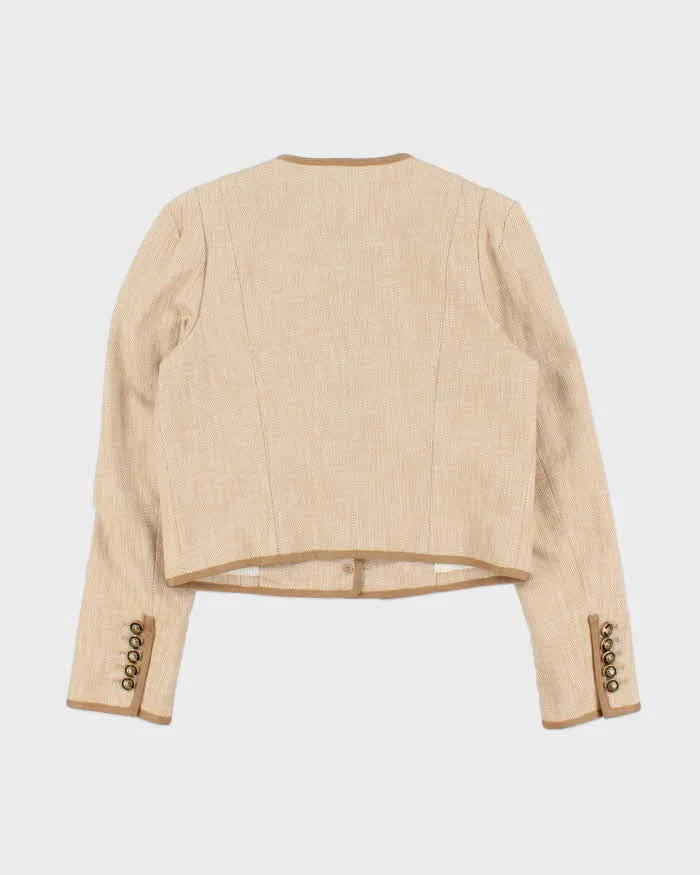 Vintage Veronica Beard Made In USA Women's 'Charisse' Hessian Cropped Blazer - M sold by Rokit product image thumbnail 2