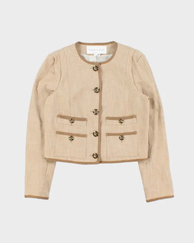 Vintage Veronica Beard Made In USA Women's 'Charisse' Hessian Cropped Blazer - M sold by Rokit