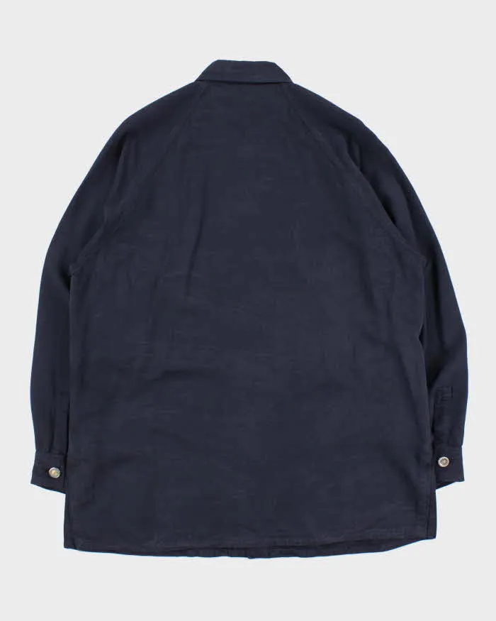 Vintage 1990s Gianni Versace Heavyweight Wool Blend Long Sleeve Oversized Shirt - M sold by Rokit product image thumbnail 2