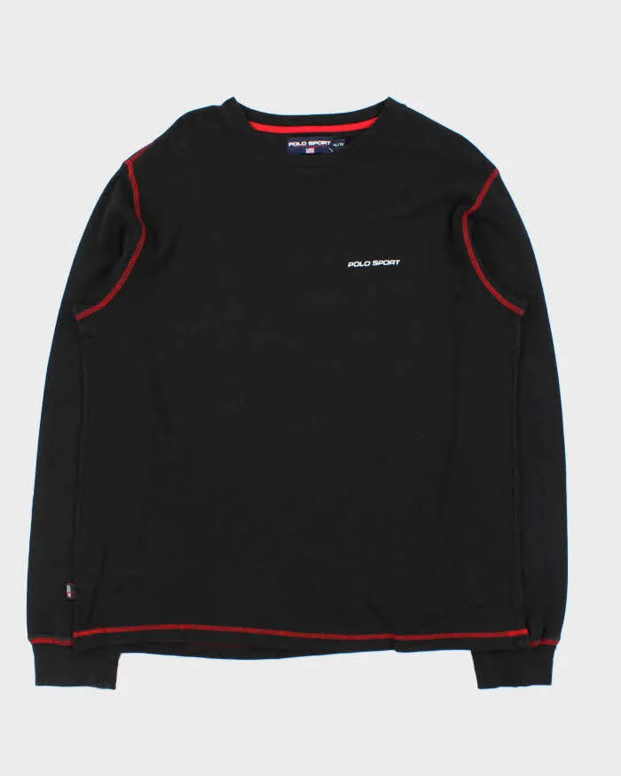 Vintage Y2K 00s Polo Sport Ralph Lauren Contrast Stitch Crewneck Long Sleeve T-Shirt - XL sold by Rokit