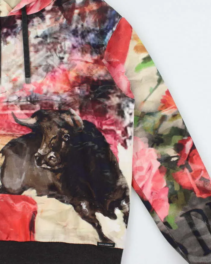 SS2015 Dolce & Gabbana Corrida De Toros Silk Lined Pullover Hoodie - L sold by Rokit product image thumbnail 3