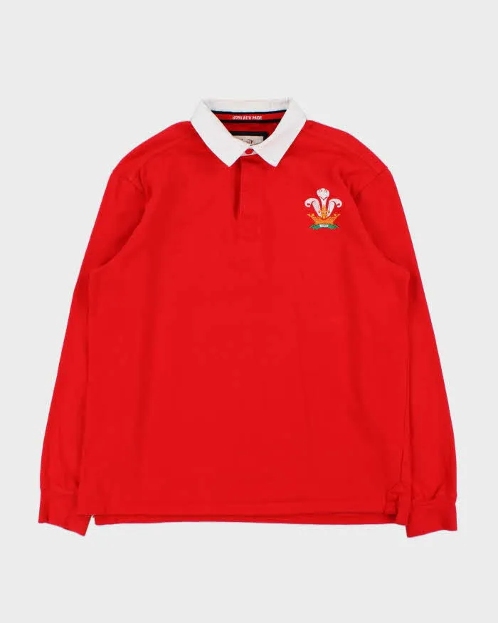 Vintage Y2K 00s Heritage Wales Long Sleeve Rugby Shirt - M sold by Rokit