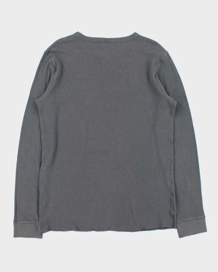 Vintage Y2K 00s Gothic Long Sleeve Waffle T-Shirt - XL sold by Rokit product image thumbnail 2
