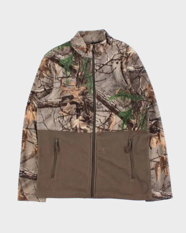 Vintage Realtree Camo Khaki Full-Zip Fleece - M sold by Rokit