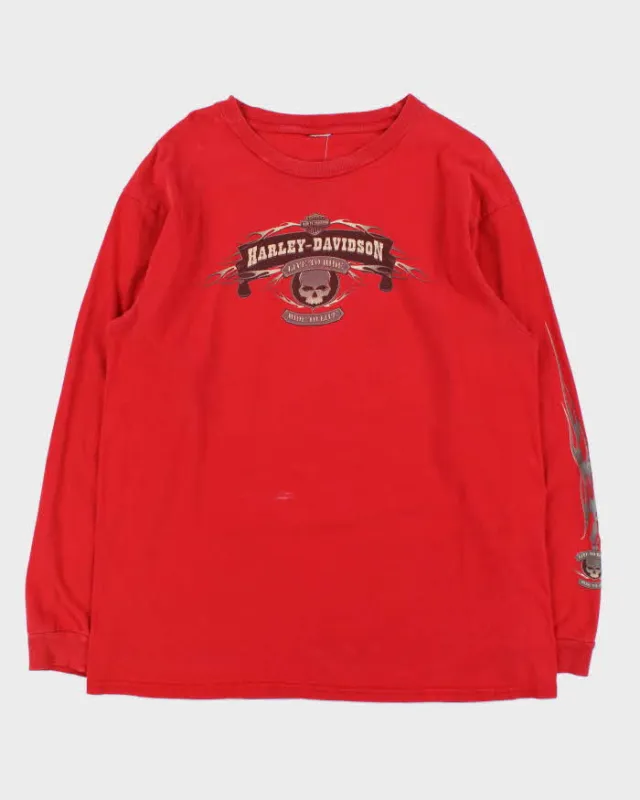 Vintage Y2K 2006 Harley Davidson Las Vegas Distressed Long Sleeve T-Shirt - XL sold by Rokit