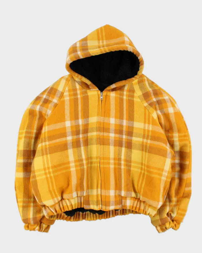 Rokit Originals Wool Plaid Boxy Unisex Blanket Bomber Jacket - L sold by Rokit