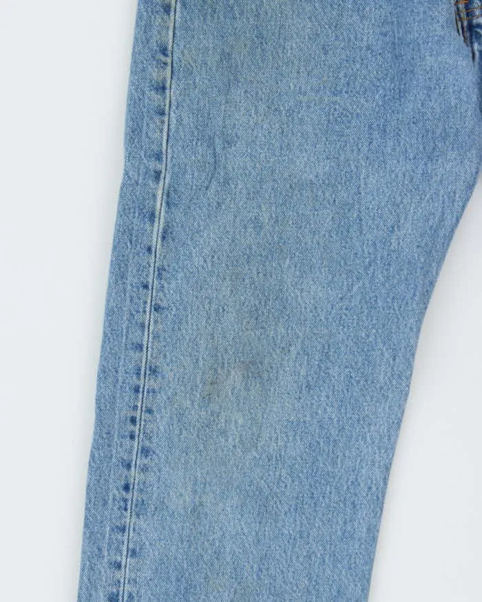 Vintage 1995 Levi's 501 Red Batwing Made In USA Denim Straight Leg Jeans - W32 L30 sold by Rokit product image thumbnail 5