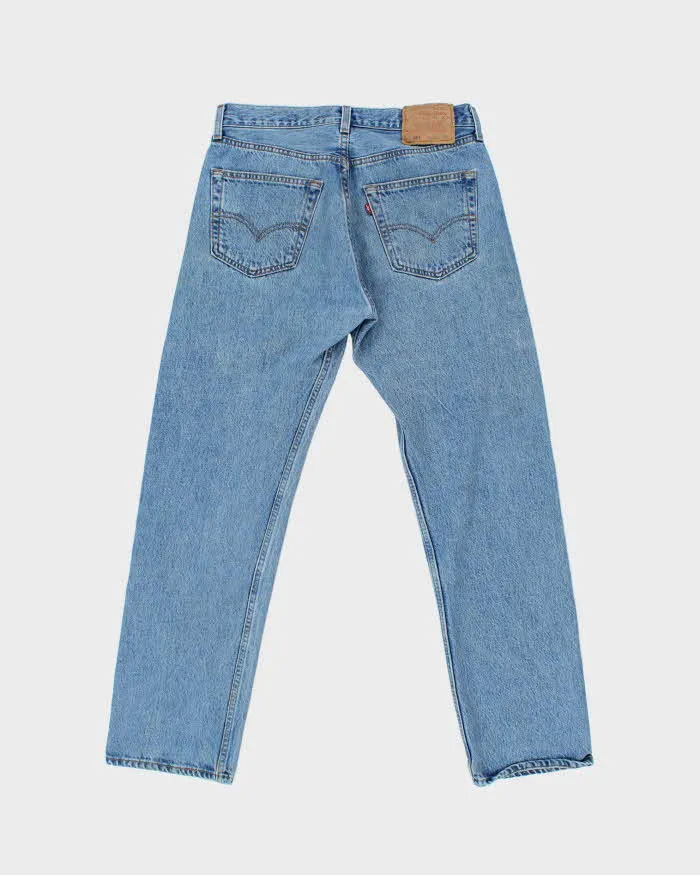 Vintage 1995 Levi's 501 Red Batwing Made In USA Denim Straight Leg Jeans - W32 L30 sold by Rokit product image thumbnail 2