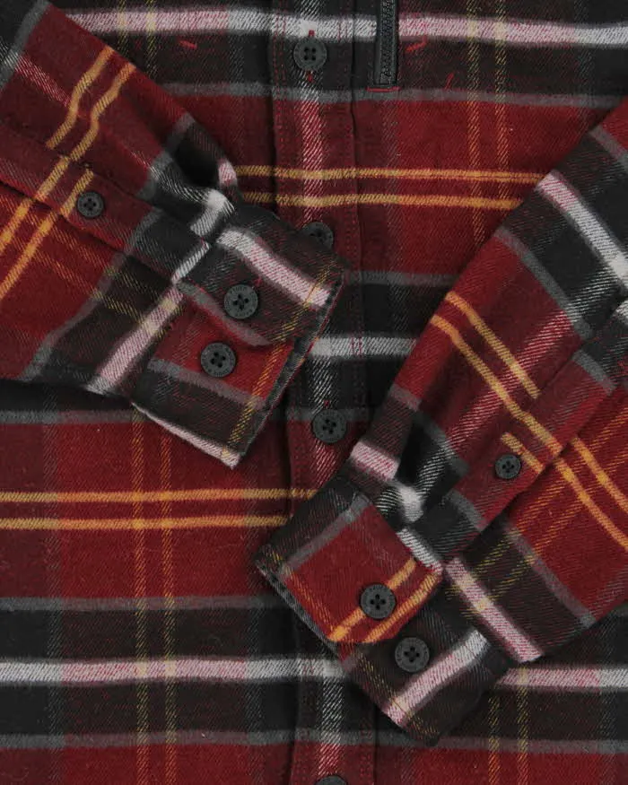 Vintage Eddie Bauer Mountain Ops Plaid Heavyweight Classic Fit Long Sleeve Flannel Over Shirt - L sold by Rokit product image thumbnail 5