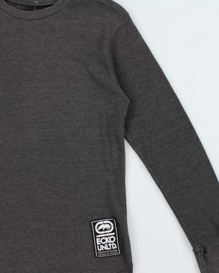 Vintage Y2K 00s Ecko UNLTD Crewneck Long Sleeve Waffle T-Shirt - S sold by Rokit product image thumbnail 3