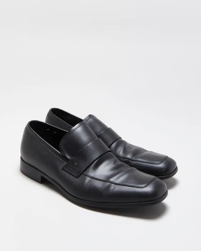 Vintage Y2K 00s Gucci Tom Ford Matte Leather Penny Loafers - UK9.5 made by Gucci