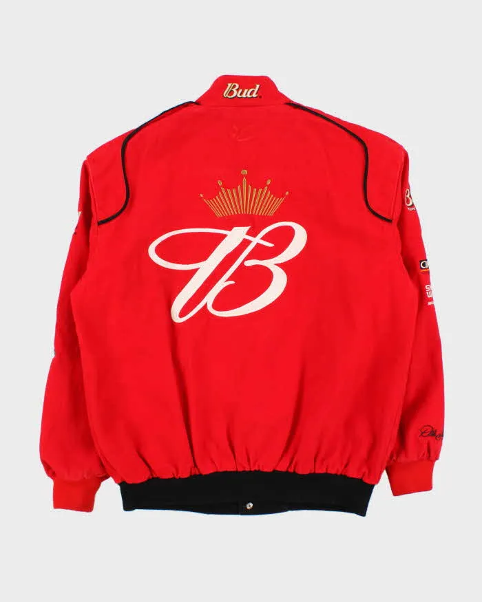 Vintage Y2K 00s Chase Authentics Drivers Line Dale Earnhardt Budweiser Nascar Bomber Jacket - M sold by Rokit product image thumbnail 2