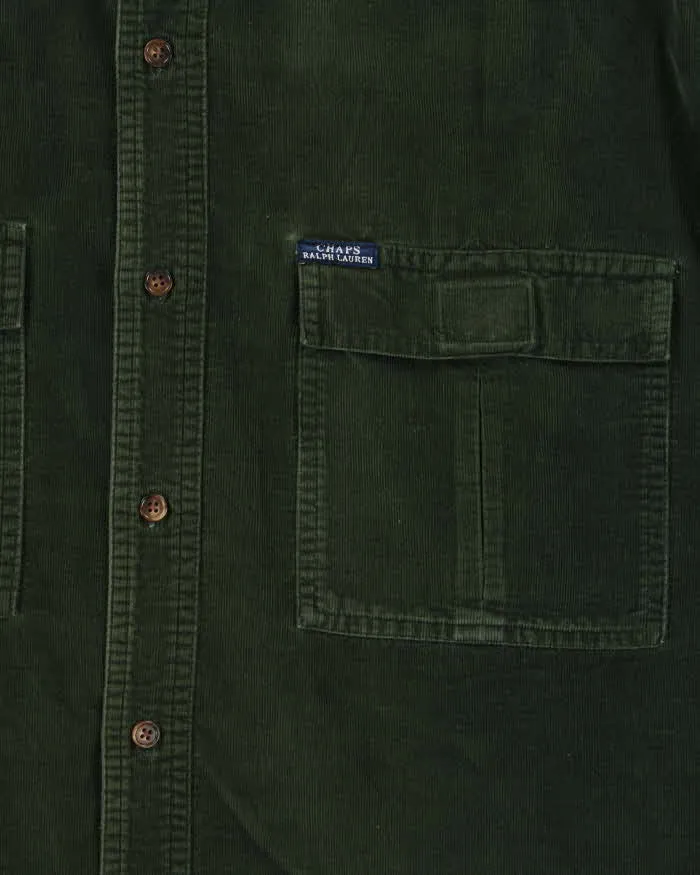 Vintage Y2K 00s Chaps Ralph Lauren Long Sleeve Corduroy Utility Shirt - L sold by Rokit product image thumbnail 4