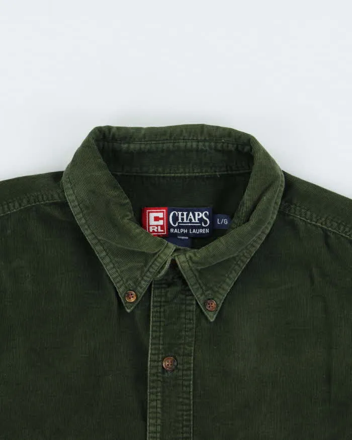 Vintage Y2K 00s Chaps Ralph Lauren Long Sleeve Corduroy Utility Shirt - L sold by Rokit product image thumbnail 3