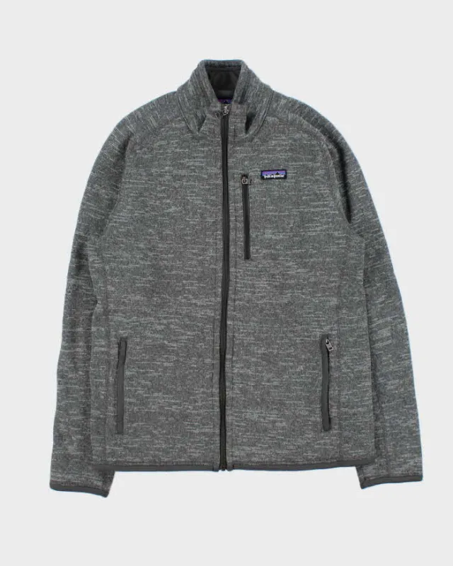 Vintage Patagonia Grey Marl Full-Zip Fleece - M sold by Rokit