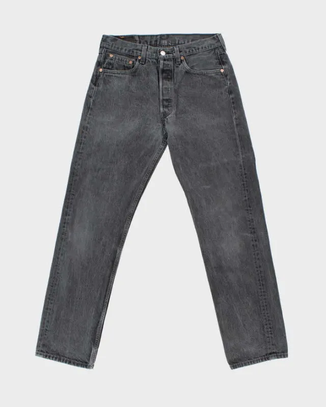 Vintage 1995 Levi's 501 Red Batwing Made In USA Faded Denim Straight Leg Jeans - W32 L32 made by Levi's