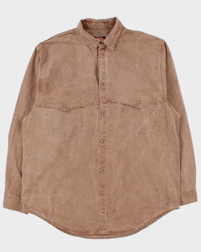 Vintage 1990s Australian Outback Made In USA Canvas Long Sleeve Safari Shirt - XL sold by Rokit