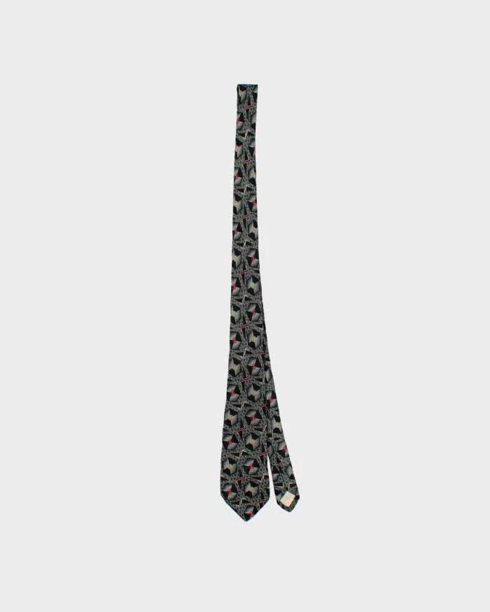 Vintage 1980s Gianni Versace Hand Made Geometric Patterned Silk Tie sold by Rokit