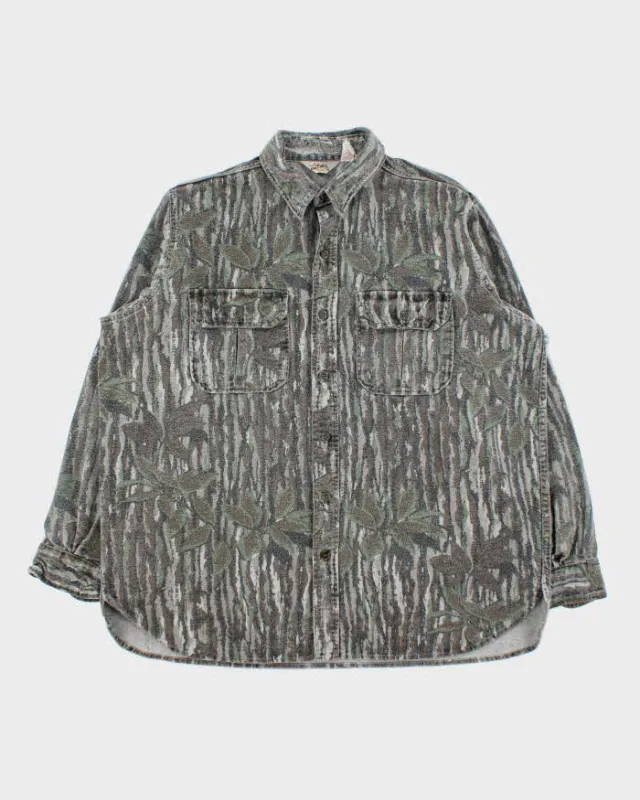 Vintage 90's Cabelas Heavyweight Realtree Camouflage Long Sleeved Shirt - XL sold by Rokit