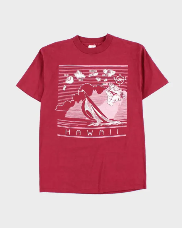 Vintage 1990s Single Stitch Hawaii Made In USA Crewneck T-Shirt - M sold by Rokit