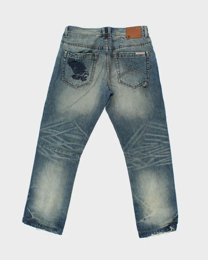 Vintage Armani Exchange Mud Wash Relaxed Straight Leg Denim Jeans - W34 L32 sold by Rokit product image thumbnail 2