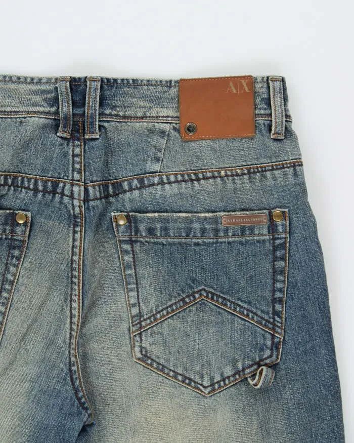 Vintage Armani Exchange Mud Wash Relaxed Straight Leg Denim Jeans - W34 L32 sold by Rokit product image thumbnail 4