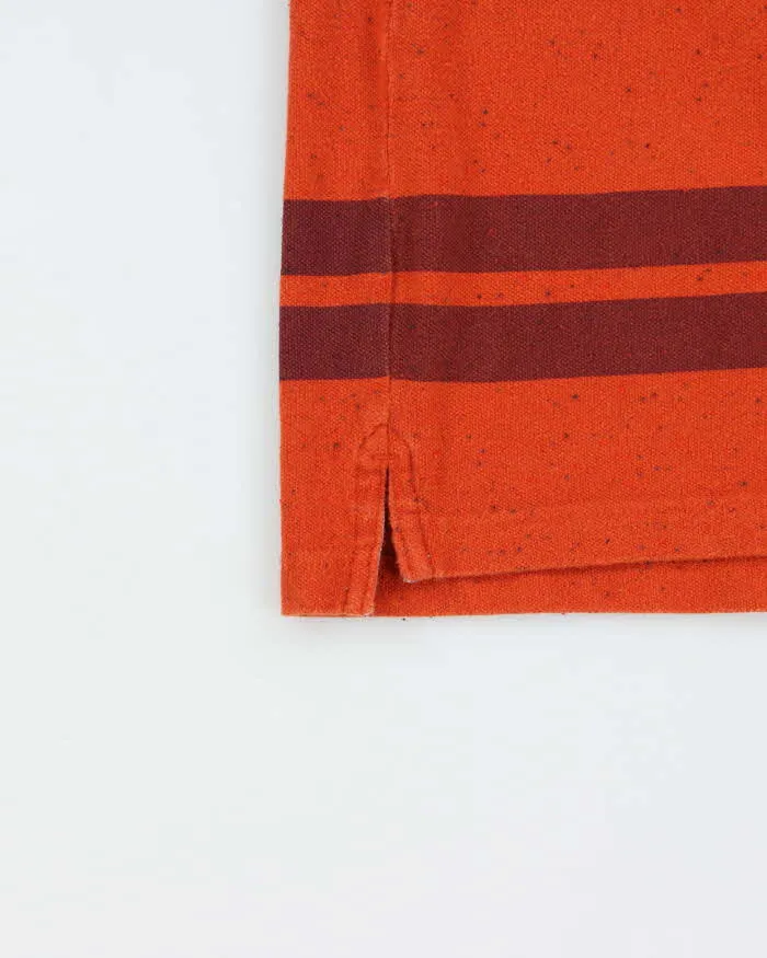 Vintage Y2K 00s Tommy Hilfiger Speckled Striped Long Sleeve Polo Shirt - M sold by Rokit product image thumbnail 5