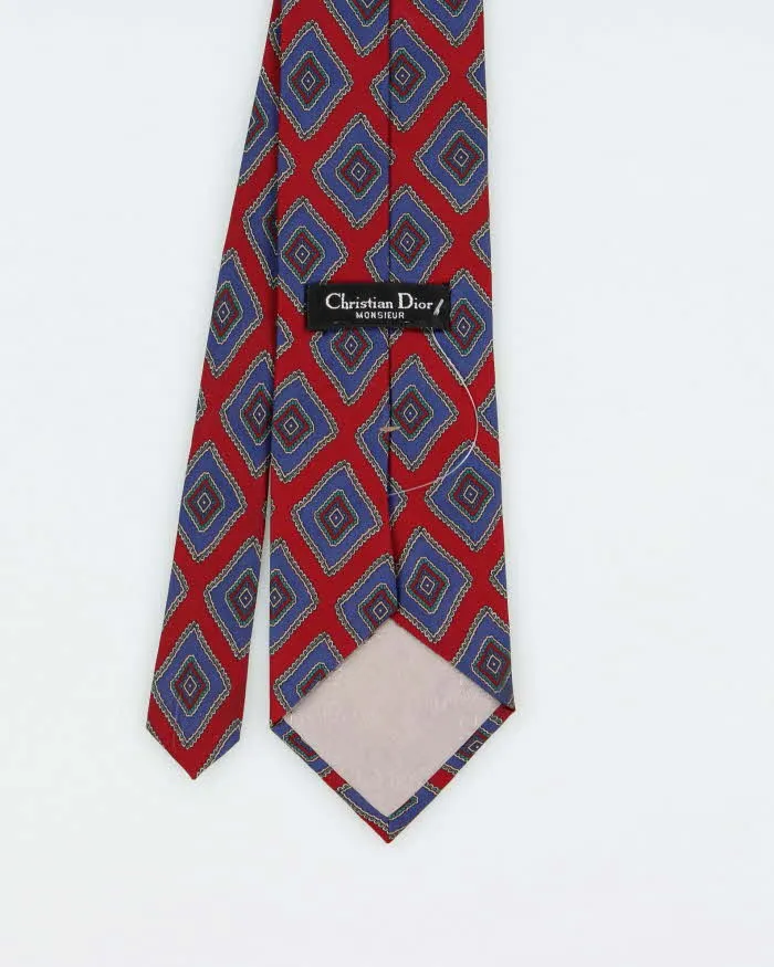 Vintage 1980s Christian Dior Patterned Silk Tie sold by Rokit product image thumbnail 3
