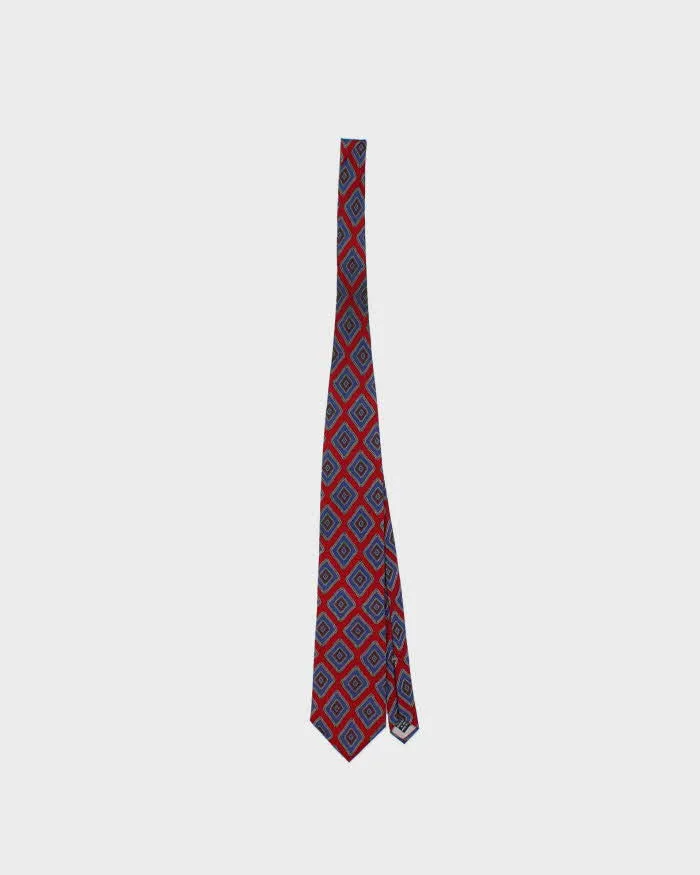 Vintage 1980s Christian Dior Patterned Silk Tie sold by Rokit
