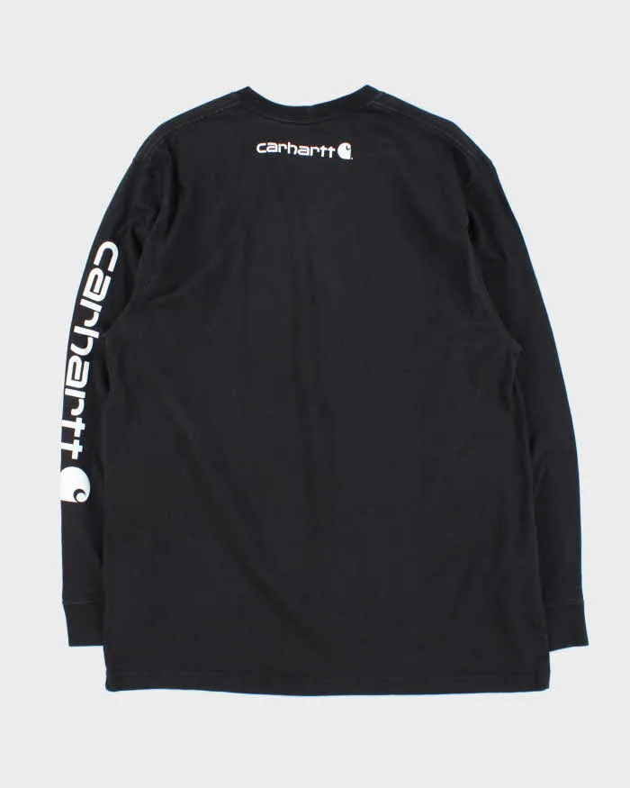 Vintage Carhartt Original Fit Crewneck Long Sleeve Logo T-Shirt - L sold by Rokit product image thumbnail 2