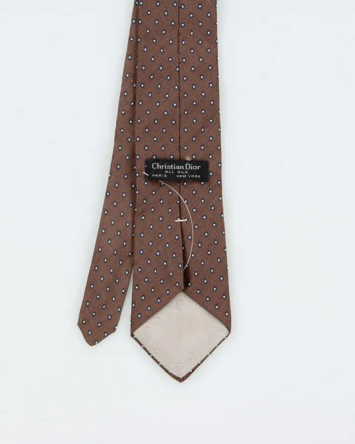 Vintage 1980s Christian Dior Patterned Silk Tie sold by Rokit product image thumbnail 3